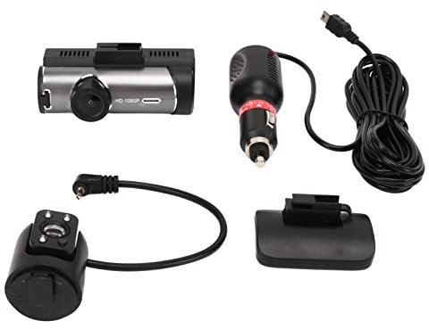 Beufee Dashcam, 3,16-Zoll-Dashcam, Vordere Und Hintere Auto-Überwachungskamera, HD-Nachtsicht-Park- Und Rückfahrmonitor, Dash-Kamera Für Autos