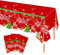 MORAINJAY 3er Set Weihnachts Tischdecken, 137 x 274 cm, Festliche Tischdecken für Weihnachtsfeiern, Winter Tischdekoration, Xmas Deko, Tischdecke für Party, Dekoration für Weihnachten