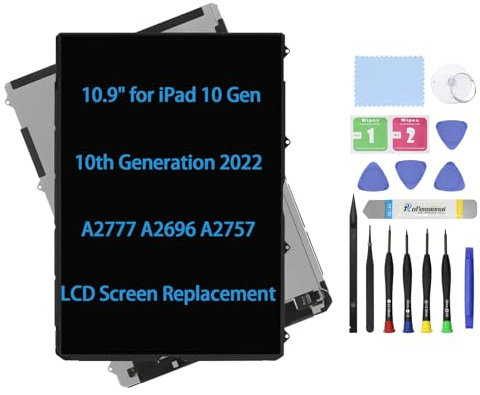 Daplinno Sostituzione dello schermo LCD da 11,9 pollici 2022 compatibile con iPad 10 10a generazione A2777 A2696 A2757 Display LCD sostituzione kit di riparazione premium (solo pannello)