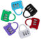 Amexo 6 Piezas Candado de Combinación Pequeño, Candados de Seguridad de 3 Dígito, Candado con Código Numérico para Equipaje, Mini Candado Reajustable para Viajes, Maletas, Mochilas