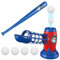 Dgkdek Interaktives Baseball-Spielzeug, Pitching-Maschine für Kinder, Baseball-Übungsspielzeug, Bälle zum Spielen, sichere einfache Verwendung, 50 cm, für Parks, Outdoor