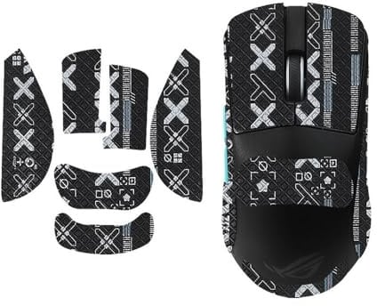 ExotiCore Anti-Rutsch-Griffband Für Die Maus, Schweißresistenter Aufkleber Für Die ROG Harpe Ace/Harpe Ace Mini Gaming Maus(2,Harpe Ace)