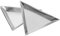 Holibanna 6pcs Aluminum Bead Sorting Trays Triangle Shaped Storage Plates Small Nail Art Rhinestones Organizer for DIY Crafts