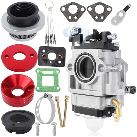 VBHGUYC Carburador Apto for Motores de 2 Tiempos de 33 CC, 40 CC, 43 CC, 47 CC, 49 CC, 50 CC y 52 CC, ATV, Quad, desbrozadora, bordeadora, cultivadora, sopladora.