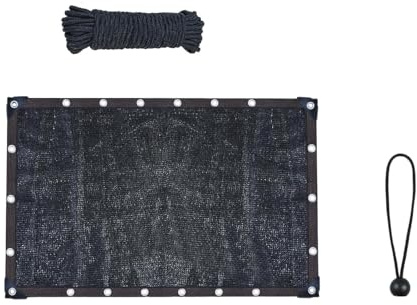 ZYKEJJDDAK Red de sombra negra para jardín al aire libre, aves de corral, paño protector solar para parterres, verduras, red de sombra para jardín