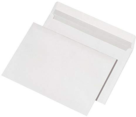 ELEPA 30025137 Versandtaschen C4, ohne Fenster, haftklebend, 100 g/qm, weiß, 500 Stück