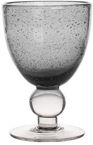 Table Passion - Verre à pied Artisan Bullé 28 cl gris (lot de 6)