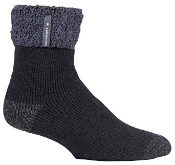 HEAT HOLDERS Thermal Warm Lounge/Bed Socks UK 6-11, EUR 39-45 See Listing - Great Gift ! (803 SLEEP Olwen Black, Shoe Size Size - UK 6-11, EUR 39-45)
