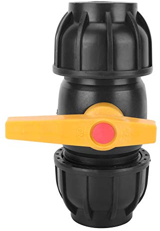 Connecteur rapide en plastique PE de 50 mm de diamètre, raccord de tube d'eau, raccord de tuyau de vanne à bille