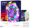 Bande lumineuse LED avec télécommande 10m USB Daymeet RGB lumières à changement de couleur Bluetooth synchronisation de la musique, contrôle par application non étanche pour chambre à coucher, salon