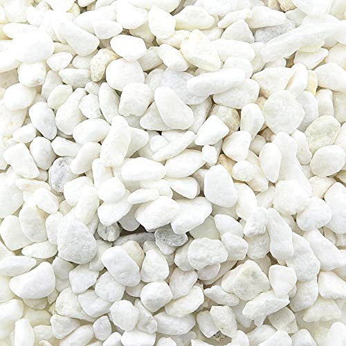 Dekosteine/Ziersplitt - Ø 1-1,2 cm - weiß - 1 kg - Streudeko, Tischdekoration für Haus & Garten