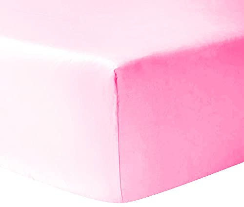 Drap Housse Bonnet 30 CM (Pink, 90 X 190 CM)