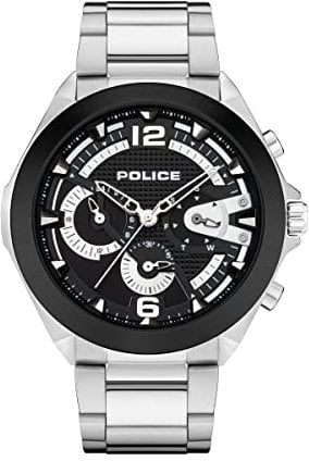 Police Unisex-Erwachsene Analog Quarz Uhr mit Edelstahl Armband PEWJK2108741
