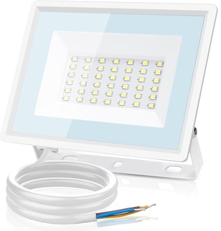 Aigostar Projecteur LED Extérieur 20W,1650lm,Blanc froid 6500K Spot LED Extérieur,IP65 Imperméable Lumière de Sécurité,Pour Jardin,Patio,Cour,Garage