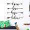 DOTUIARG Dream Love Hope Believe Englischer Wandaufkleber, inspirierende Bürotapete, Wohnzimmer, Schlafzimmer, Dekoration, Heimaufkleber