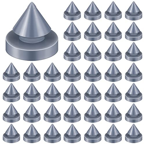 Demissle 200 Pcs Rubber Door Silencer Door Anti Slam Silencer Hinge Metal Outlet Preventer Device Slam Stopper1/2 Inch Diameter for Metal Frame