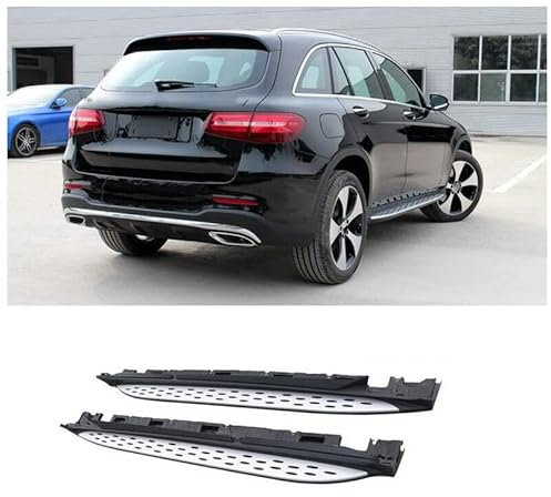 Auto Seitenschweller Flügeldiffusor für Mercedes Benz GLC X253 2015 2016 2017 2018,Kratzfest Rocker-Splitter Trittbretter Seitenschweller Auto Dekoration Zubehör