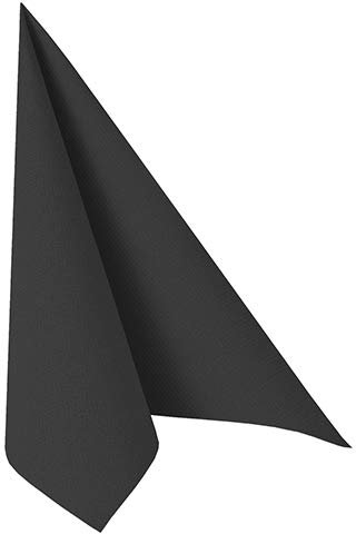 Servietten einfarbig uni 40 x 40 cm Stoffoptik bunt viele Farben Großpackung hochwertig Premium Servietten, Farbe:Schwarz, Stück:1000 Stück
