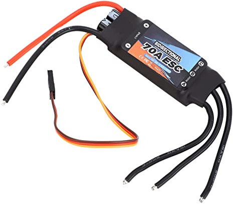 RC Brushless ESC-Ersatz, 70A RC Electric Speed Controller Elektronische Komponenten Plug-and-Play-Schnellreaktion für RC-Boote
