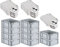 PROREGAL SuperSparSet 10x Eurobox NextGen Economy mit Scharnierdeckel & schwarzen Verschlüssen | Griffe geschlossen | HxBxT 17x30x40cm | 16 Liter | Eurobehälter Transportbox Transportbehälter