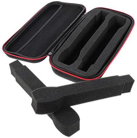 Toyvian Fall Microphone Protective Box Black Material Convenient Storage for Travel and Outdoor Use