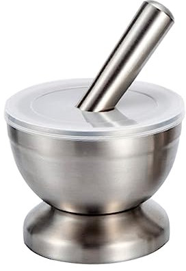 Zerodeko Presse-ail Ergonomique en Acier Inoxydable 304 Grand Format Nettoyage Facile pour La