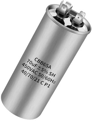 CBB65 450V AC 70uf 50/60HZ Condensador de arranque exterior,condensador de aire acondicionado,condensador de compresor,condensador de aire acondicionado,condensador redondo