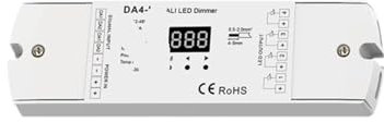 DC12V-48V 36V 4CH*5A 12-48VDC Konstantspannung DALI-Dimmer DA4-L PWM-Dimmung 1-4 Kanal Dali-Adresse einfarbiger LED-Lichtstreifen