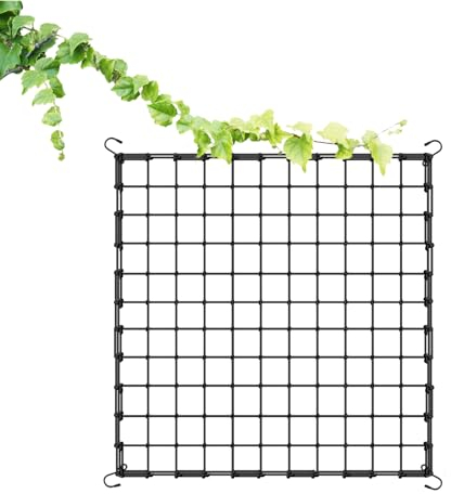 Filet de treillis élastique Filet de culture elastique Filet élastique pour plantes Filet de tente de culture Caoutchouc support de treillis avec 4 Crochets pour,Jardin Fruits et Cultures (120*120cm)