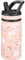 Fanhaw 420 ml Gourde Isotherme avec Paille - Bouteille Enfant en Acier Inoxydable Double Paroi, Anti-Fuite, Sans BPA, Pour Garçons et Filles (Rose - Champs de Licornes)