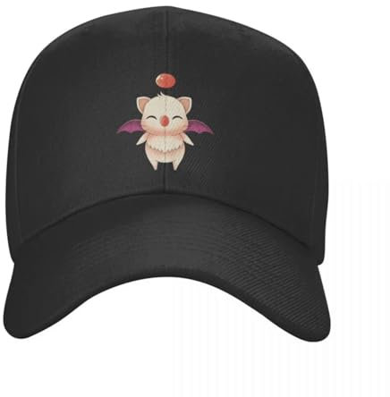 CWCMZDH Baseballmütze Baseballkappe Klassische Unisex Moogle Baseball Cap für Erwachsene, verstellbare Papa-Mütze, Damen und Herren, Sport-Snapback-Caps