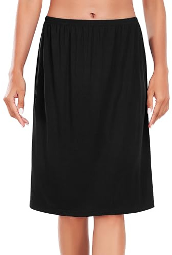 Wikoan Women's Half Slips, Classic Underskirts for Ladies Underdress Super Soft Petticoat Skirts for Under Dress S-XXL