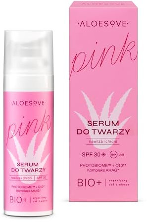 ALOESOVE Gesichtsserum SPF 30 – 30 ml – Vegan, Feuchtigkeitsspendend, UVA/UVB-Schutz, Anti-Aging, für alle Hauttypen