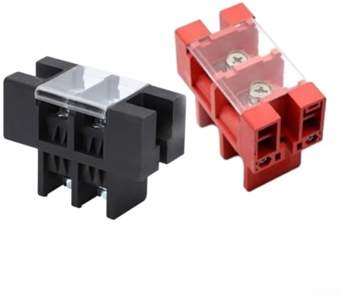 Kratzfeste Klemmleiste, transparente Schutzhülle, 2 x 100 A Stecker