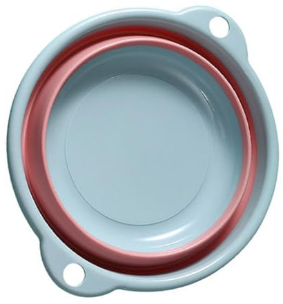 Lavabo pliable pour les déplacements, portable, en plastique, bol d'évier rond multifonctionnel, pour laver les légumes et laver la vaisselle