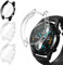 iVoler 3 Pezzi HD Clear Cover con Pellicola Protettiva per Huawei Watch GT 2 46mm, Copertura Completa Custodia Anti-Graffio Ultra Sottile Morbida TPU Case, 2 Trasparente + 1 Nero