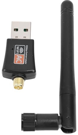 Adaptador WiFi USB de 600 Mbps, velocidad 2,4 G, 5 G, adaptador de red inalámbrica de doble banda para ordenador de sobremesa, portátil