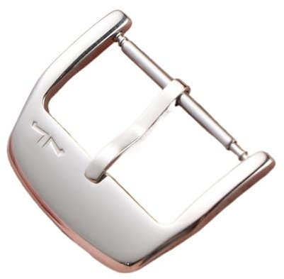 AMAUPCKCA Edelstahl-Uhrenschnalle for Jaeger-LeCoultre-Uhrenarmband, Dornschließe, 16/18 mm, Armbandzubehör(Silver,16mm)