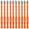 BGTEC Serrated Carbide Masonry Drill Bit Set - 10PCS 6MM Multi-Purpose Wood Drill Bits for Masonry, Wood, Plastic, Brick, Tile, Glass, Concrete & Marble