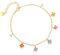 Hanaoops Kleeblatt Armband Damen 18K Vergoldeter Cubic Zirkonia Blumen Glücksarmband Stapelbare Armbander Handmade Schmuck Geschenk