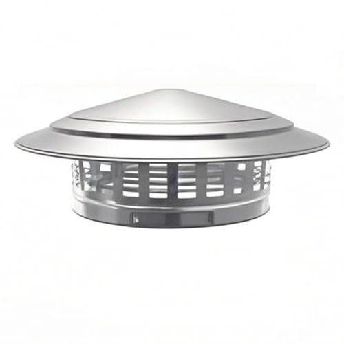 LUOZIQINX Chimney Cap, Stainless Steel Chimney Cowl, Flue Pipe Mesh Protector, For Outside Vent Flue Roof,30cm