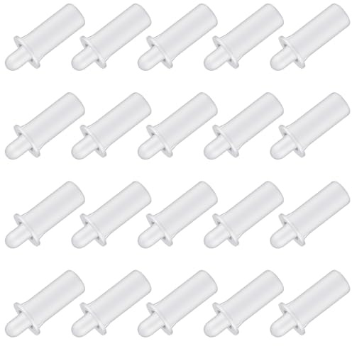 UEKPDM Shutter Repair Pins, 20 Pack 20x6mm Spring Loaded, White | POM Plastic, Push-In Fit, Secure Hold, for Plantation Blinds & Louver Slats