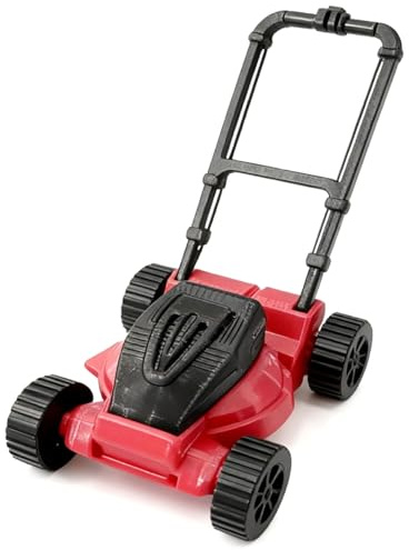 Porgeel Lawn Mower Toy, Mini Lawn Mower Dollhouse Accessories Miniature Courtyard Scene Model Toys for Kids Toddler 1.6x1.7x2.2 Inch