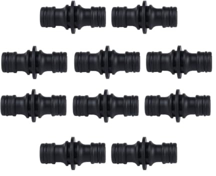 Raccord Tuyau d'Arrosage Male Male 1/2 10pcs Embouts Rapides Double Mâle | PP Antidérapant Raccord Double pour Prolonger Deux Tuyaux, Connecteur pour Pistolet de Lavage et Robinet de Salle de Bain