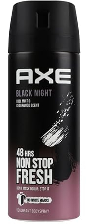 6 x Axe Men Deodorant/Bodyspray BLACK NIGHT - 150 ml