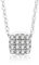 Orovi Halskette Damen Kette mit Diamant 0.08 crt Weißgold 18 Karat / 750 Gold Goldkette mit Brilliant