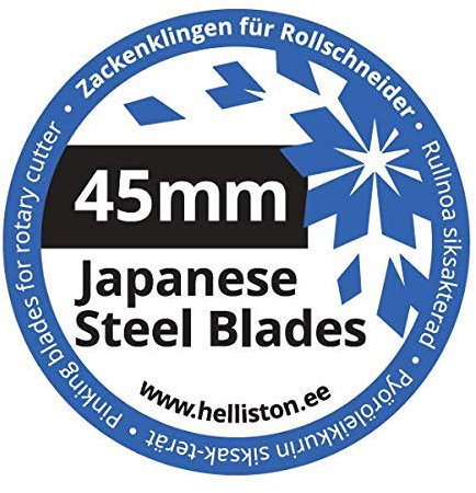 10 X Lame dentelures 45mm pour couteau rotatif (pour Olfa, Fiskars, Dremel, Dafa, Martelli, TrueCut, Stanley, Prym, Clover etc.), Lame rotative, Cutter Rotatif (10 Lames)