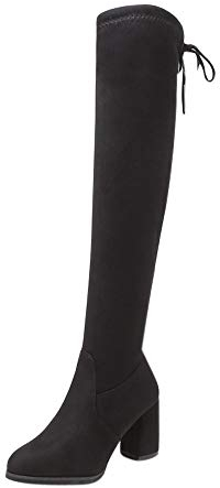 Topgrowth Stivali Alti sopra Il Ginocchio Donna Scarpe Invernali Stivali Caldi Tacchi Alti Scarpe Lunghe Scarpe Alti Tacco Alto Stringate Stivali