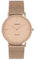 Oozoo Vintage Damenuhr mit massivem grobmaschigem Edelstahl Milanaise Metallband 36 MM Rosefarben/Rosefarben C9922