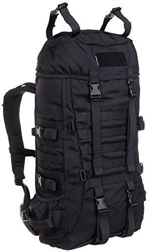 Wisport Trekkingrucksack groß für Damen & Herren + inkl. E-Book | Rucksack 40L leicht | kompakter Wanderrucksack Mädchen Jungen | Backpack Cordura | Expedition | Silverfox 2 Black